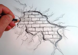 300x210 Graffiti Wall Drawing Drawn Graffiti Brick Wall