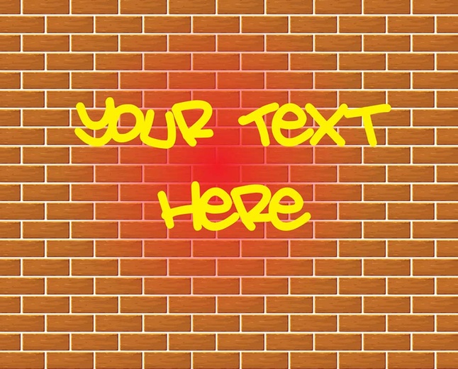 646x521 Graffiti Brick Wall Drawing Vector Vector Free Download