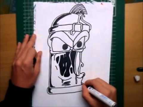 480x360 How To Draw A Graffiti Spray Can Character