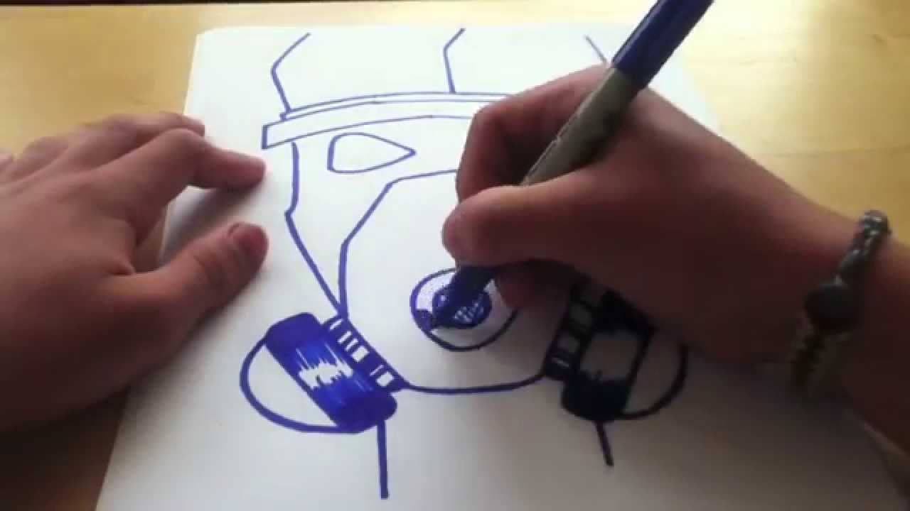 1280x720 How To Draw A Graffiti Gas Mask Character