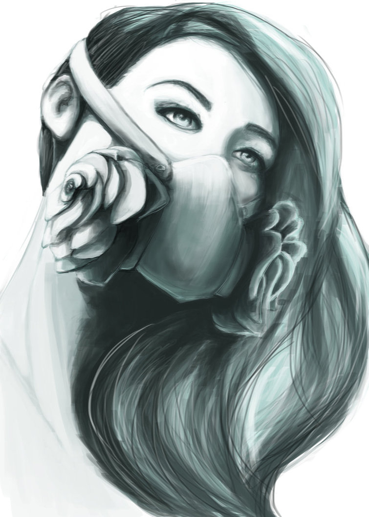 755x1057 Graffiti Draw For Girls Graffiti Girls Drawing Gas Mask Girl
