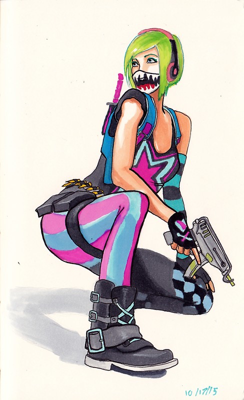 488x800 Graffiti Girl Stickers By Cameron Archer Redbubble