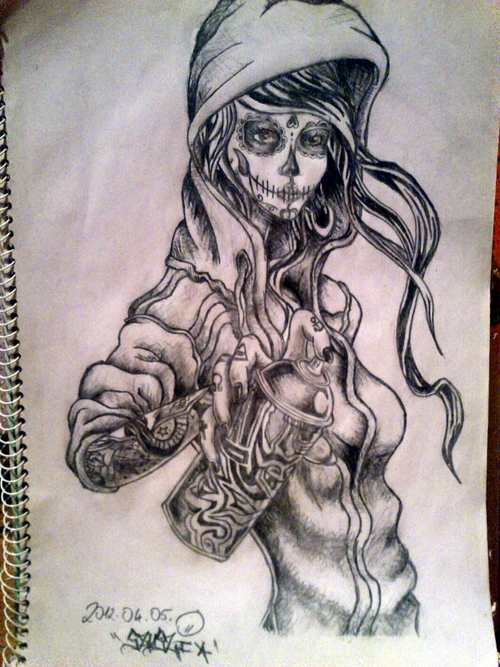 500x667 Graffiti Girl Discovered By Szuszi On We Heart It