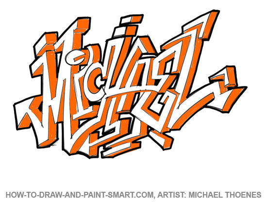 550x416 How To Draw Graffiti Letters