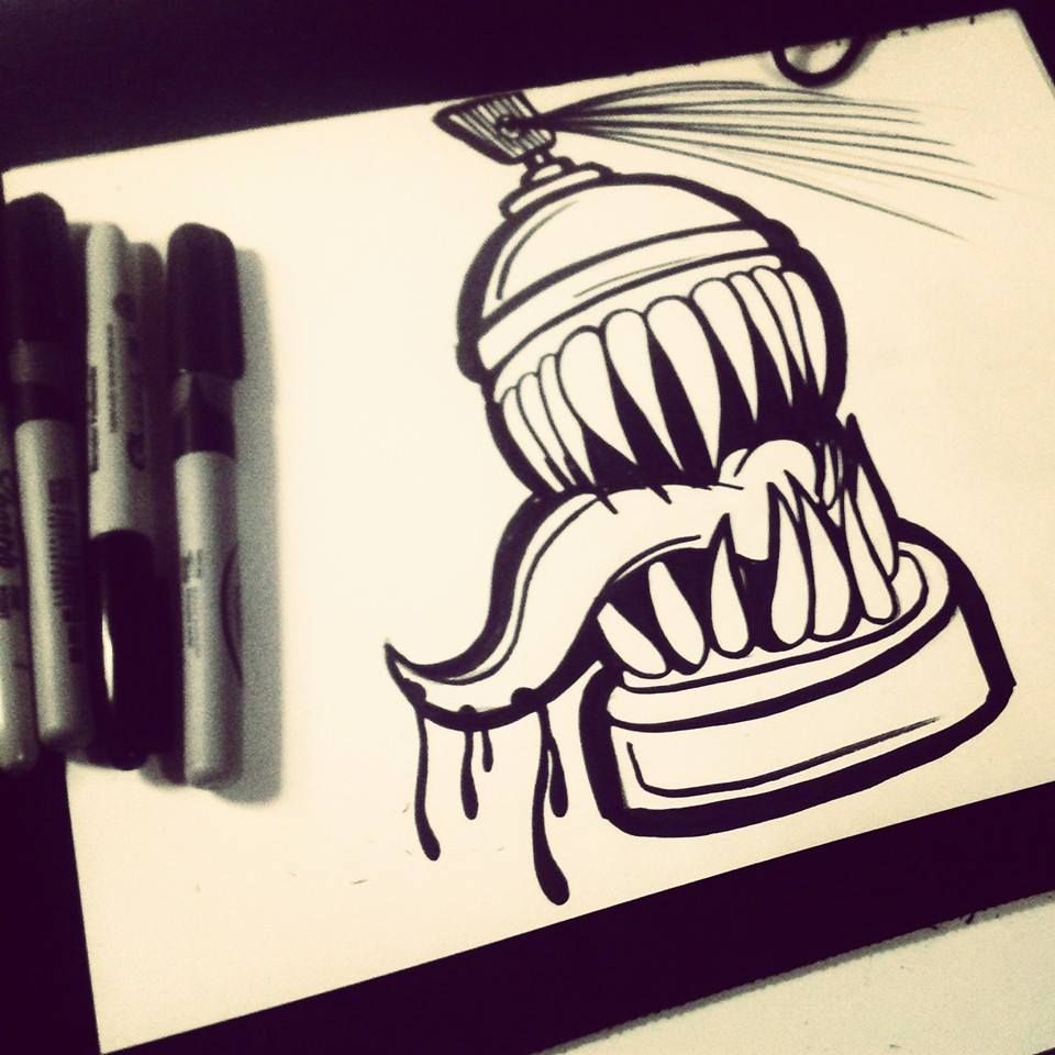 960x960 Drawings Of Graffiti Spray Can Characters Sketches Spray Graffiti