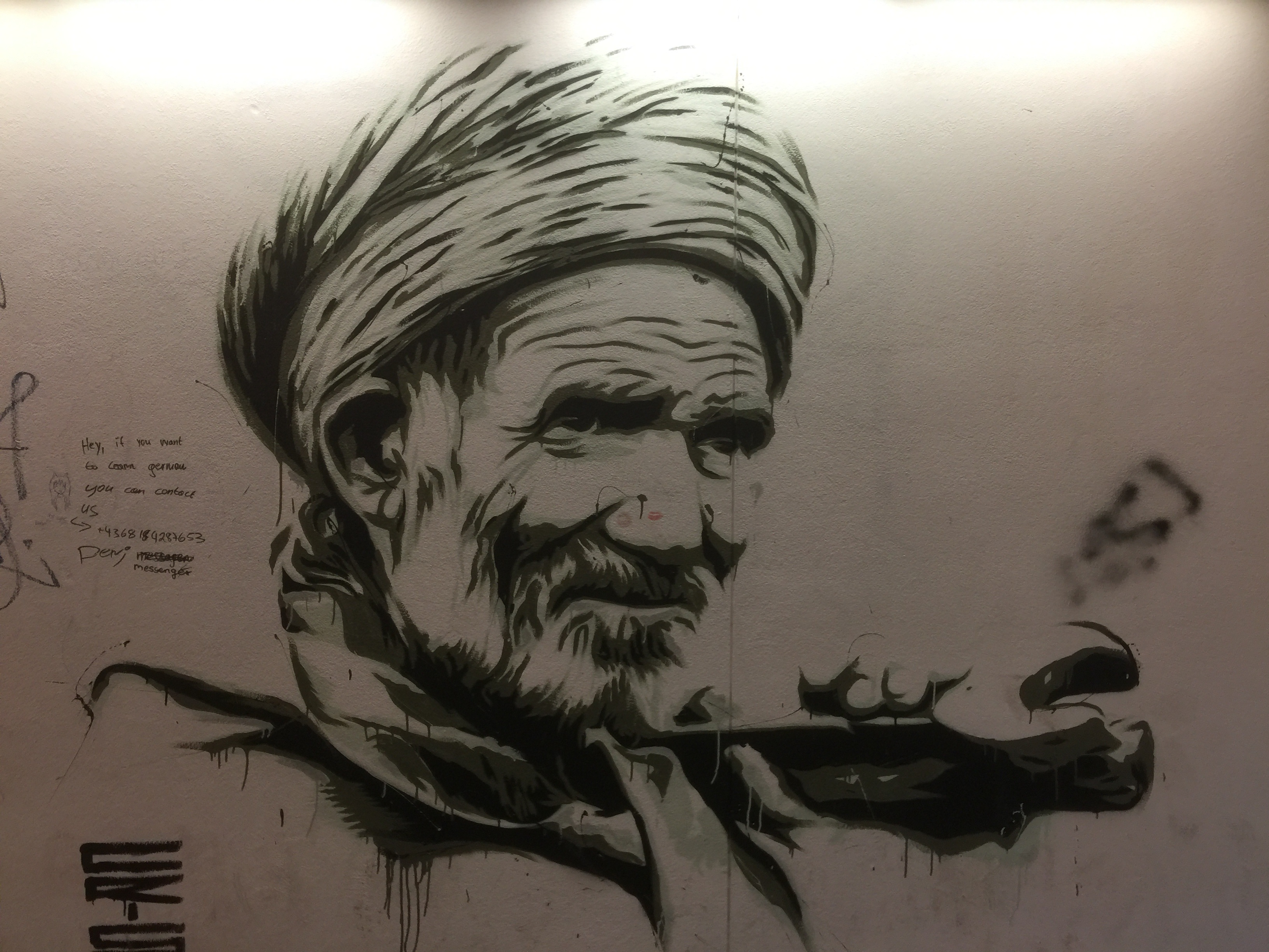 3264x2448 Free Images Portrait, Graffiti, Beard, Artwork, Street Art