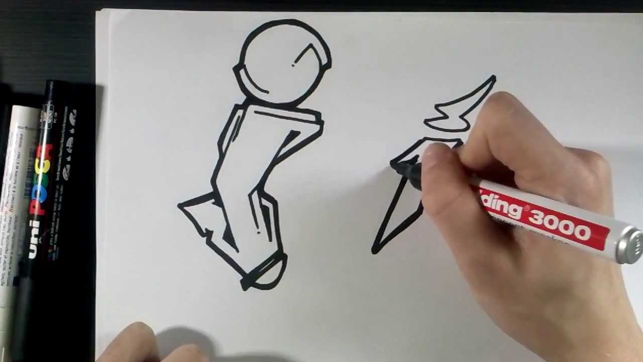 1280x720 How To Draw Graffiti Letter I On Paper