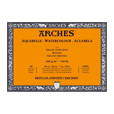 458x458 Online Arches Aquarelle Rough Grain Drawing Pads 18x26