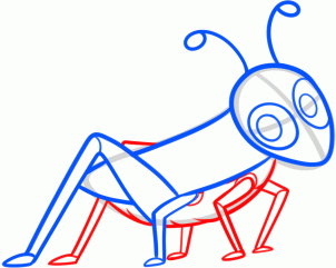 302x241 How To Draw How To Draw A Grasshopper For Kids