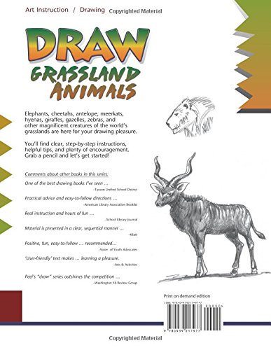 387x500 Buy Draw Grassland Animals A Step By Step Guide Book Online