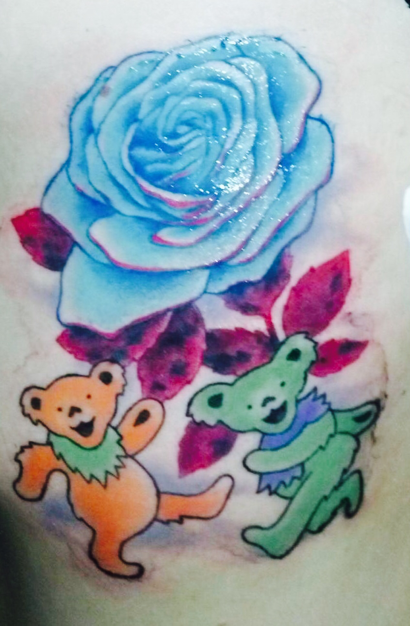 845x1288 Grateful Dead Tattoo Bears And Rose My Tattoos