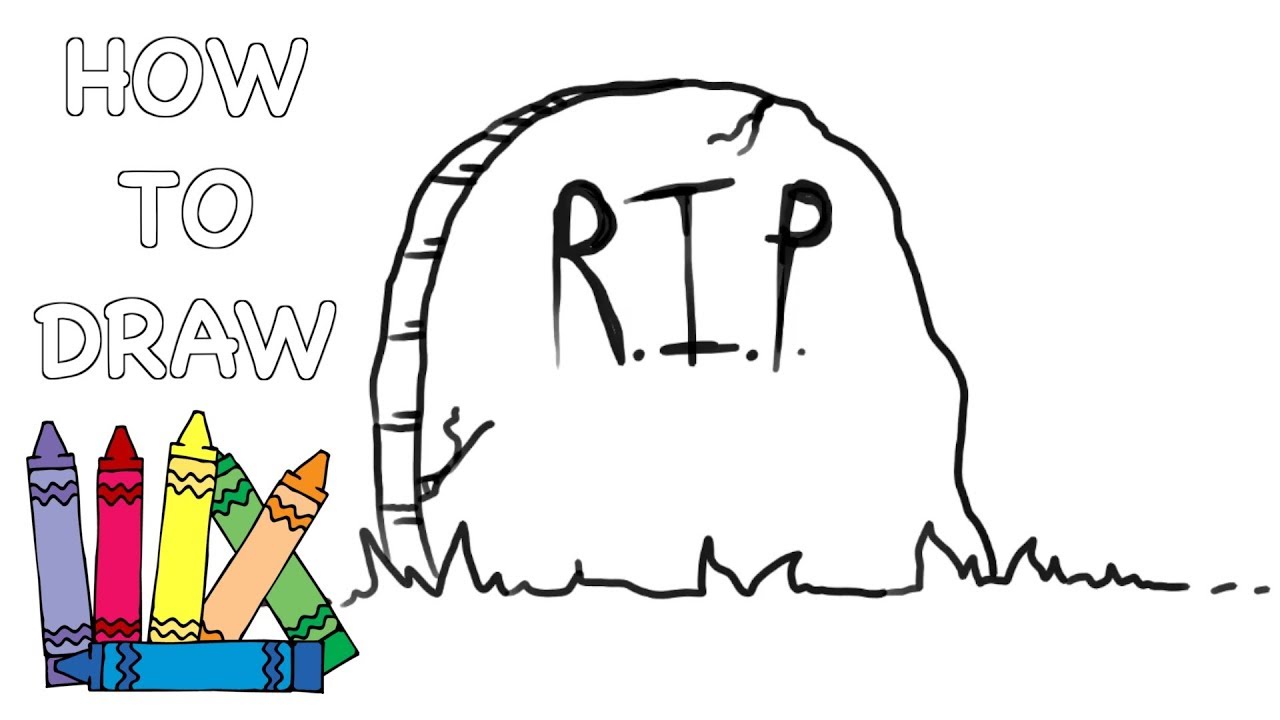 1280x720 How To Draw A Tombstone Grave