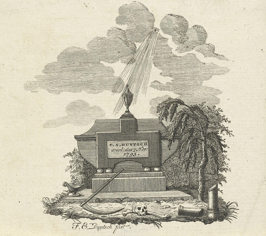 900x799 Gravestone For C. S. Duytsch Deceased November 7 Drawing By Artokoloro