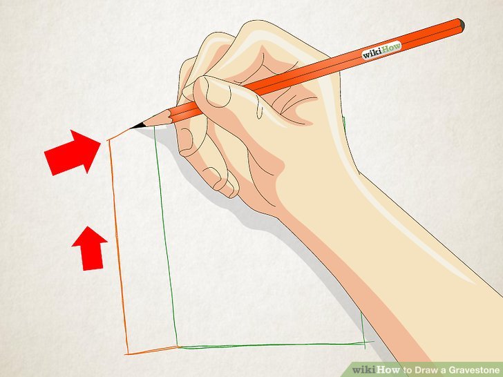 728x546 How To Draw A Gravestone 11 Steps (With Pictures)