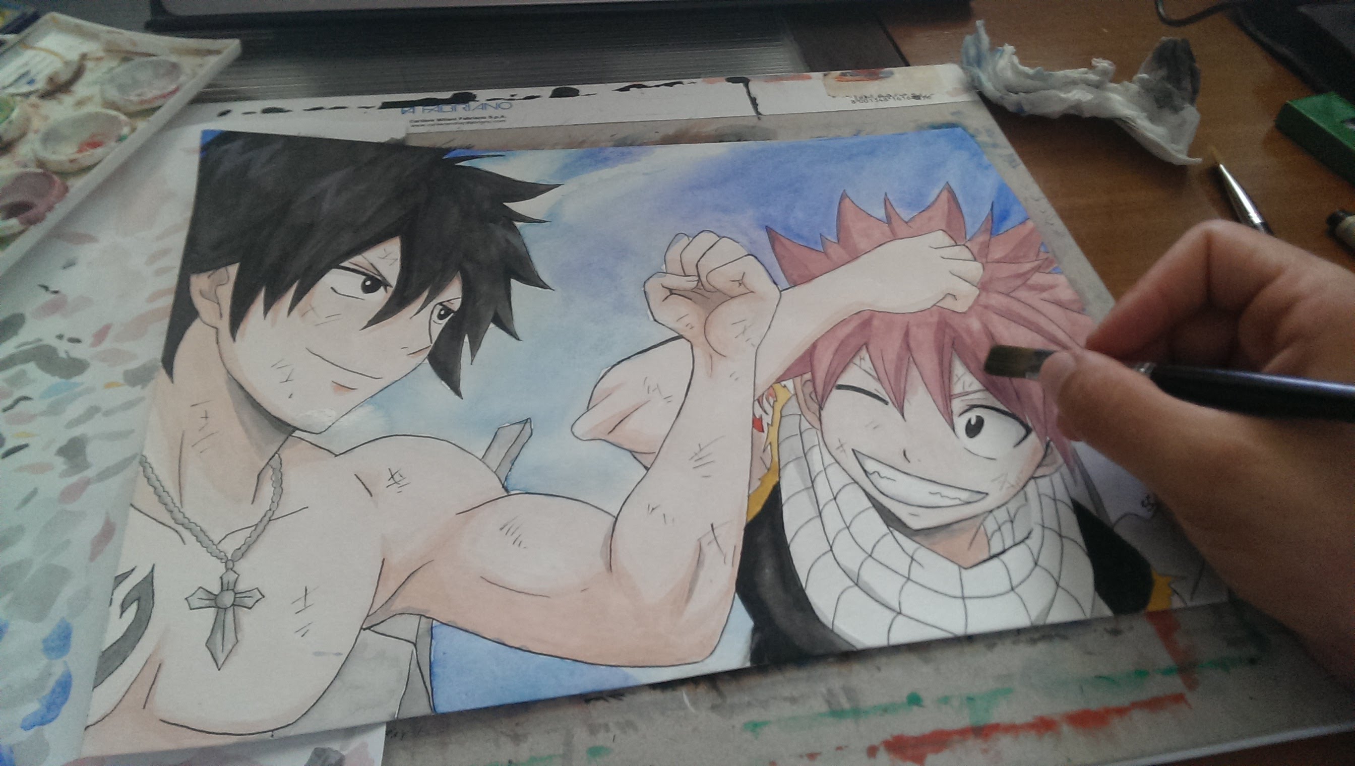 2688x1520 Speed Drawing Gray Amp Natsu Fairy Tail
