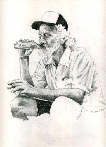 363x500 The Great Depression Drawing By Tom Parrott Art