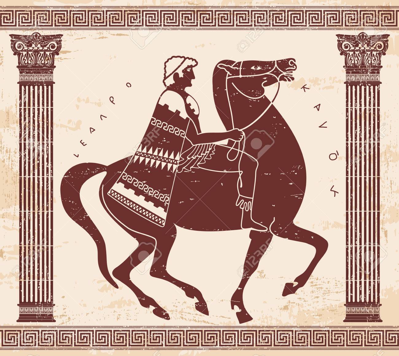 1300x1160 Vector Greek Drawing. Royalty Free Cliparts, Vectors, And Stock