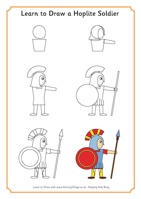 460x650 To Draw Hoplite Soldier