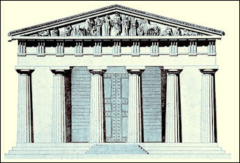 Greek Temple Drawing at GetDrawings | Free download