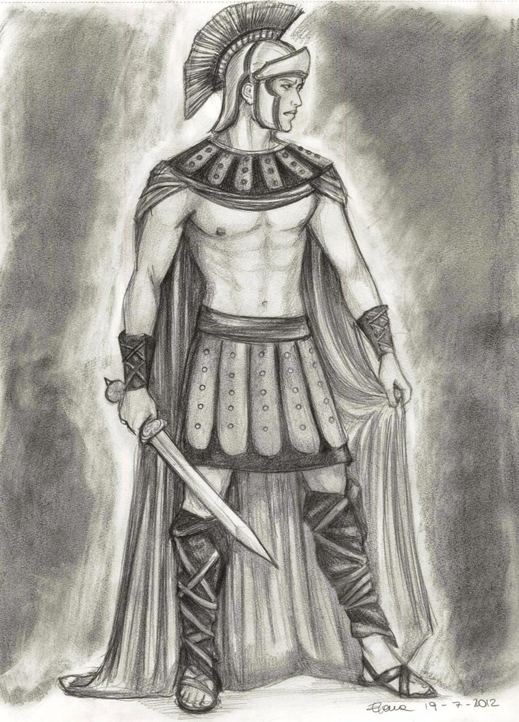 758x1053 Ancient Warrior By Heilyaens