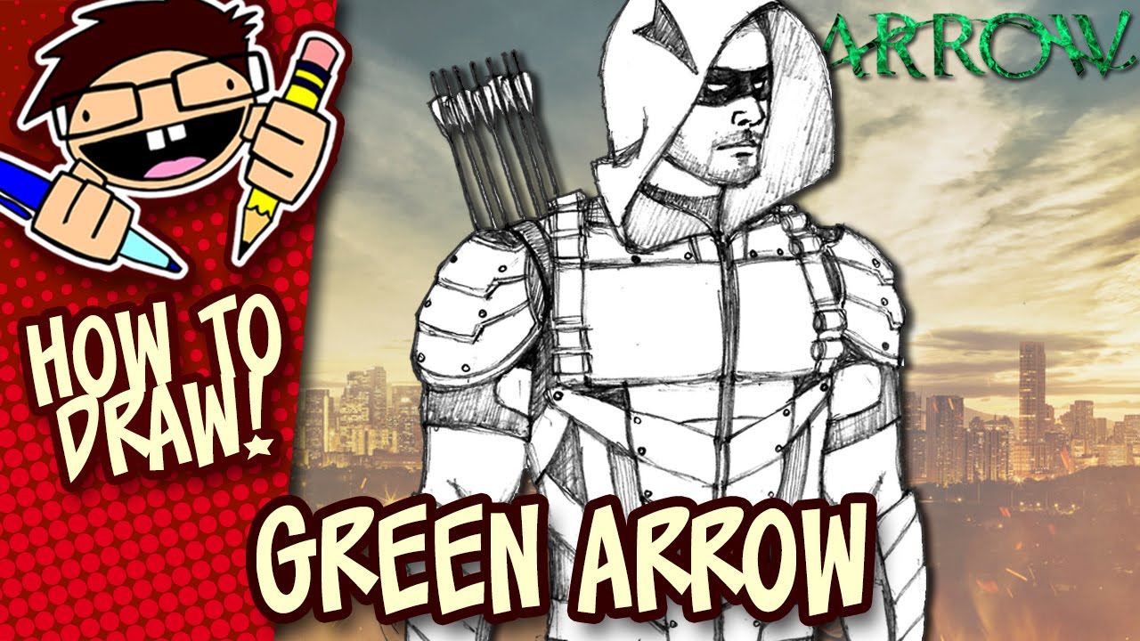 1280x720 How To Draw Green Arrow (Arrow Tv Series) Easy Step By Step