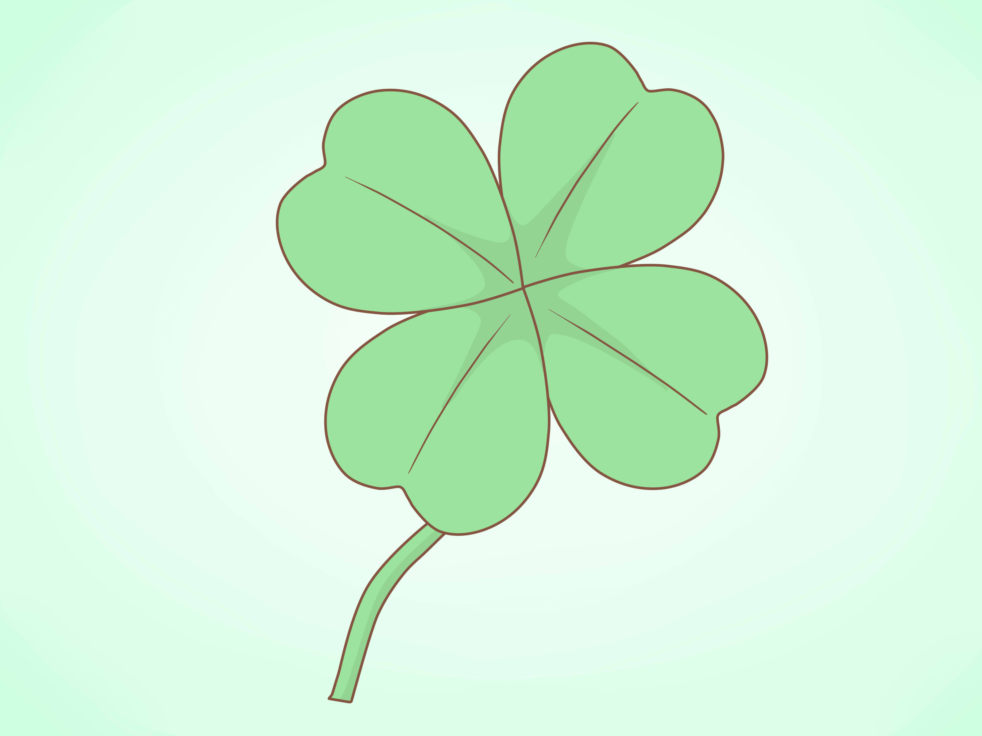 3200x2400 How To Draw A Clover 11 Steps (With Pictures)