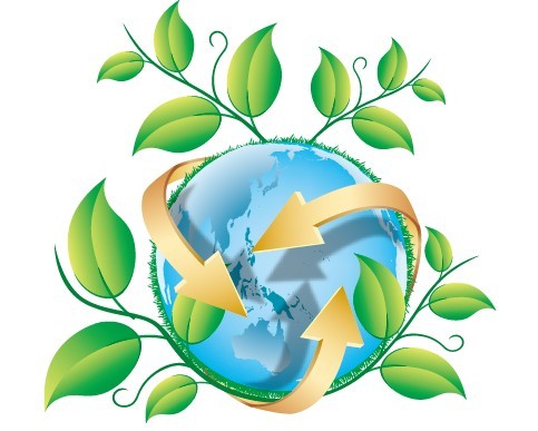 483x387 Free Blue Planet Green Earth Concept Illustration Vector 01