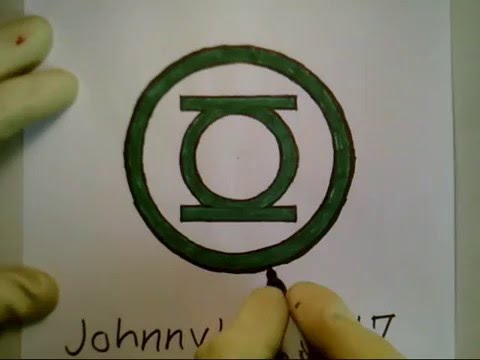 480x360 How To Draw Green Lantern Logo Sign Symbol Emblem Marvel Civil War
