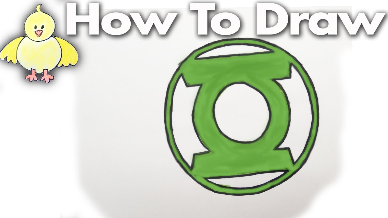 1280x720 How To Draw The Green Lantern Logo