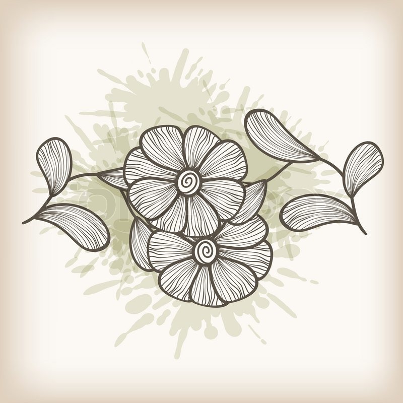 800x800 Drawing Greeting Cards Vector Greeting Card With Hand Drawn