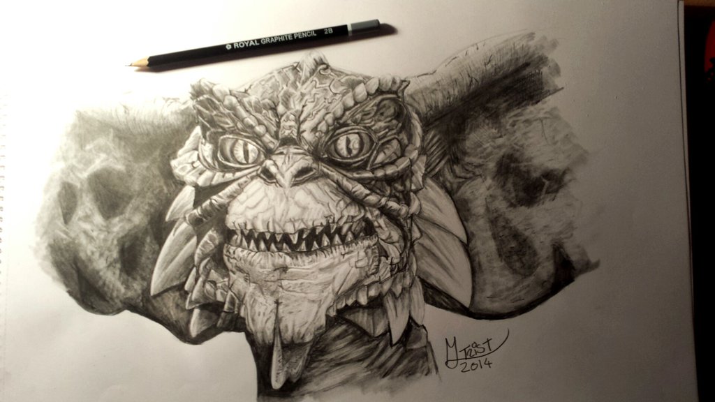 1024x576 Gremlin In Pencil By Matttrist