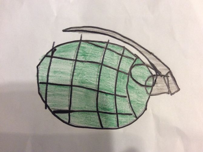 670x500 How To Draw A Grenade 10 Steps (With Pictures)