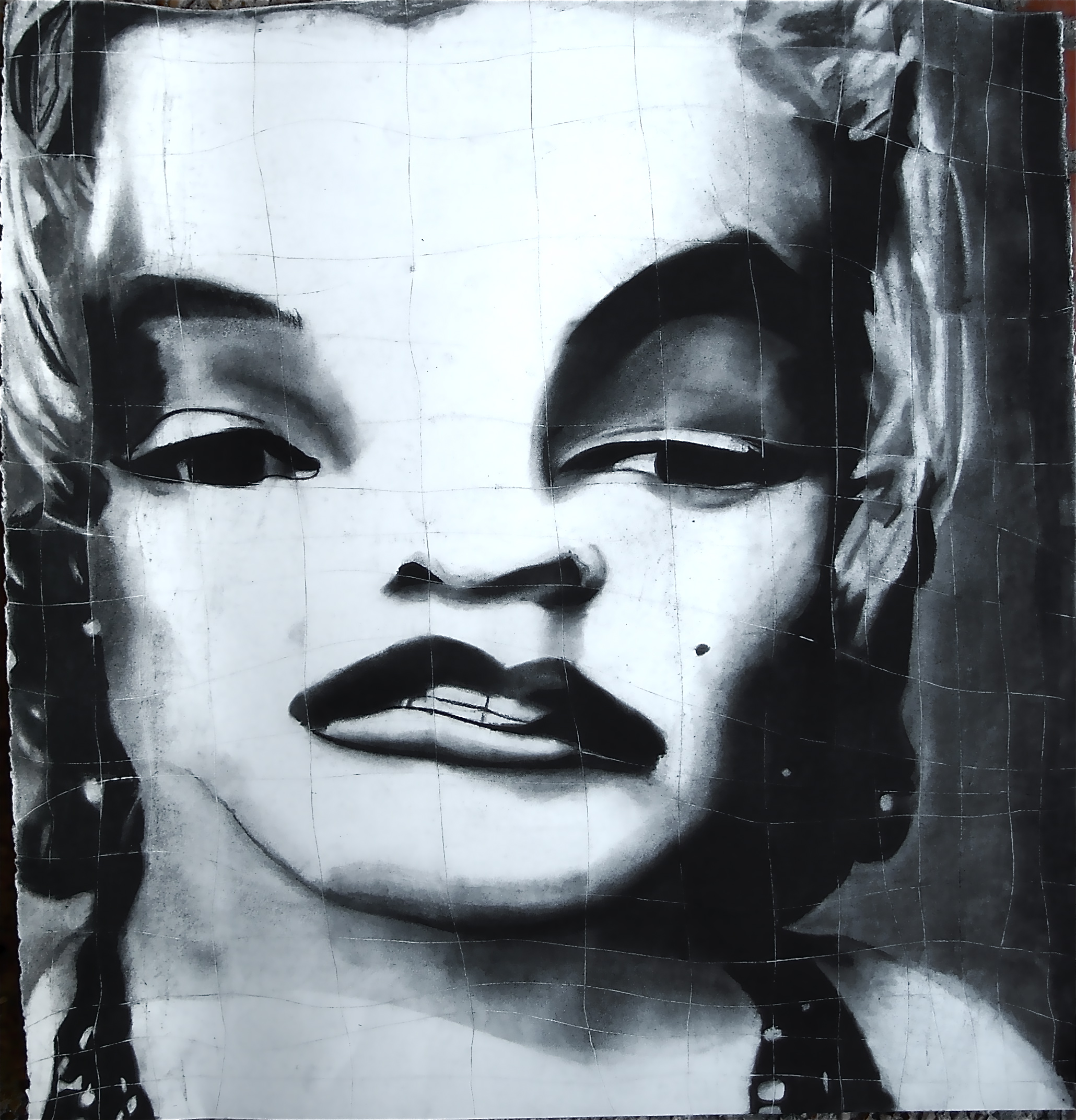 2060x2144 Marilyn Distorted Grid Drawing Amber M Williams