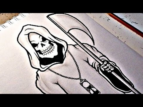 480x360 How To Draw The Grim Reaper