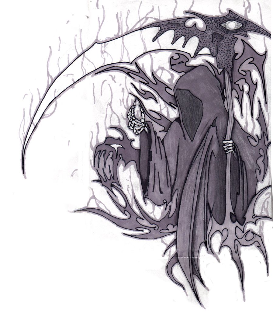 Grim Reaper Pencil Drawing at GetDrawings | Free download