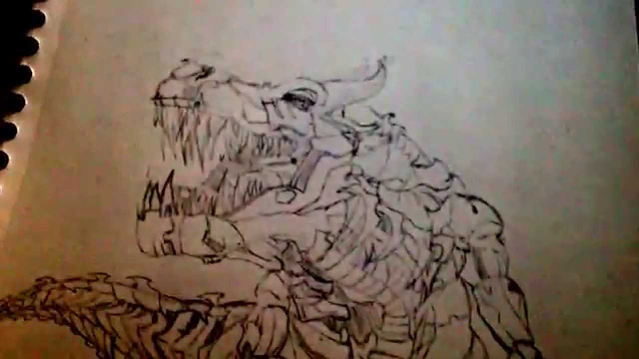 1280x720 Grimlock Drawing