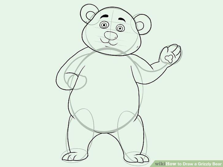 728x546 How To Draw A Grizzly Bear (With Pictures)