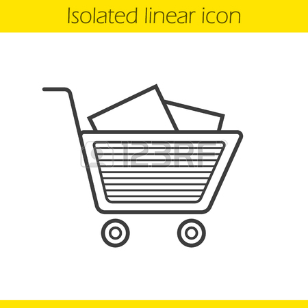 450x450 Shopping Centre Linear Icon. Mall Building. Thin Line Illustration