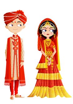 236x337 Cute Drawing Of A Dulhanride And Dulhagroom. This Photo Just