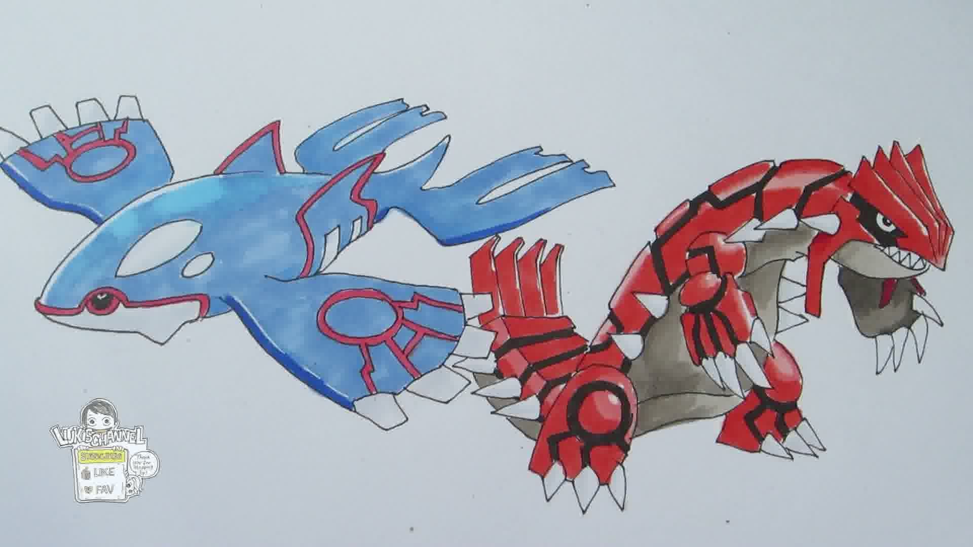 1920x1080 How To Draw Pokemon No. 382 Kyogre, No. 383 Groudon