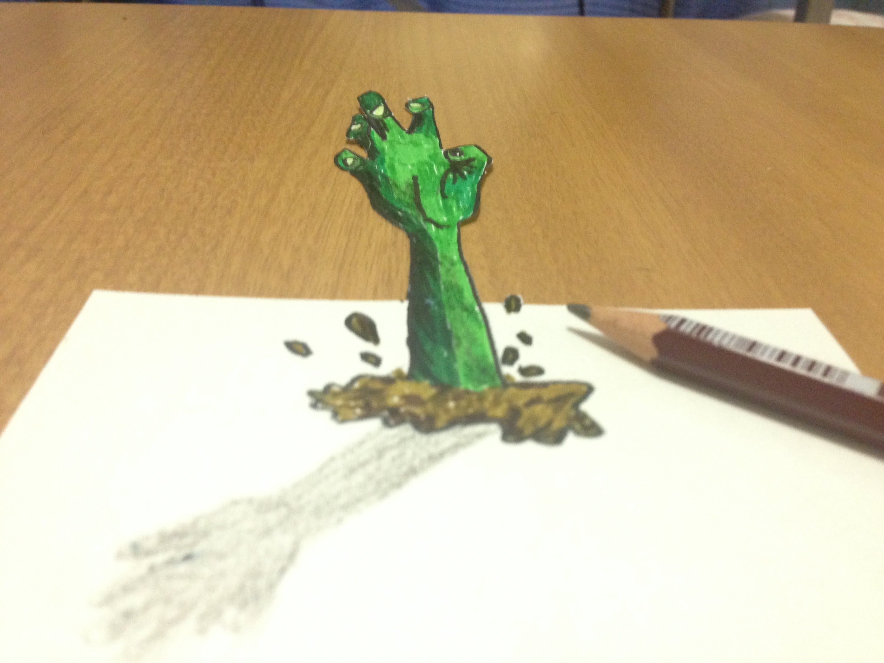 3000x2250 3d Zombie Hand Coming Out Of Ground