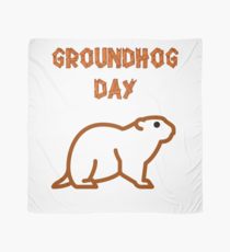 210x230 Groundhog Drawing Scarves Redbubble