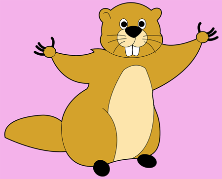 450x363 How To Draw Cartoon Groundhogs And Woodchucks Drawing Tutorial