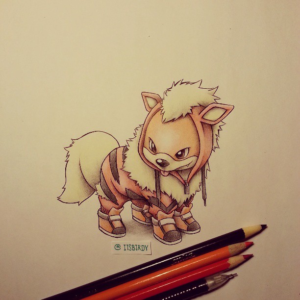 612x612 Growlithe In Arcanine Onsie