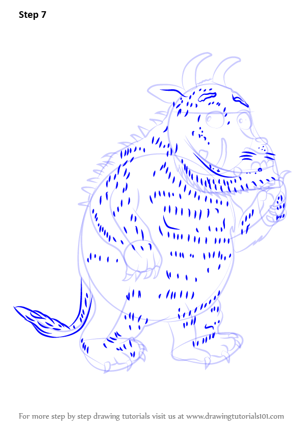 596x843 Learn How To Draw Gruffalo From The Gruffalo (The Gruffalo) Step