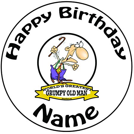 450x450 Personalised Grumpy Old Man Cake Topper