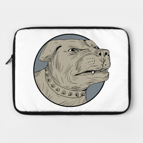 285x285 Rottweiler Guard Dog Head Aggressive Drawing