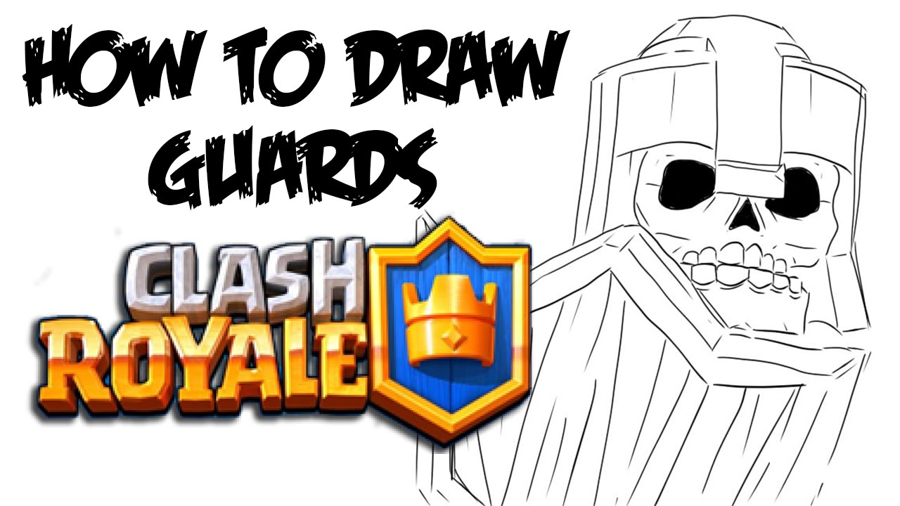 1280x720 How To Draw Guards (Clash Royale)