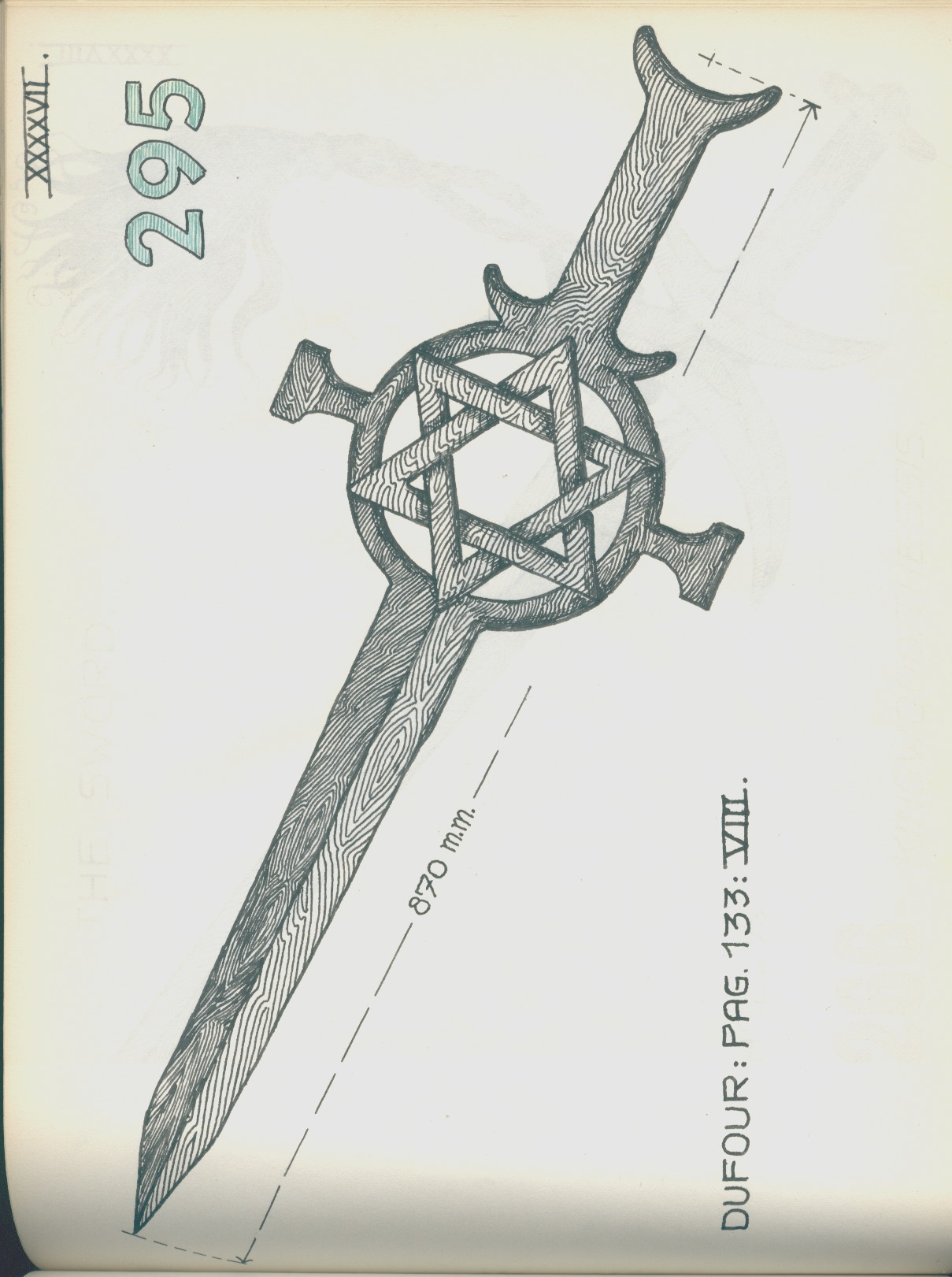 1209x1621 Rs.gxxxxvii Drawing A Sword With Hexagram Guard Museum