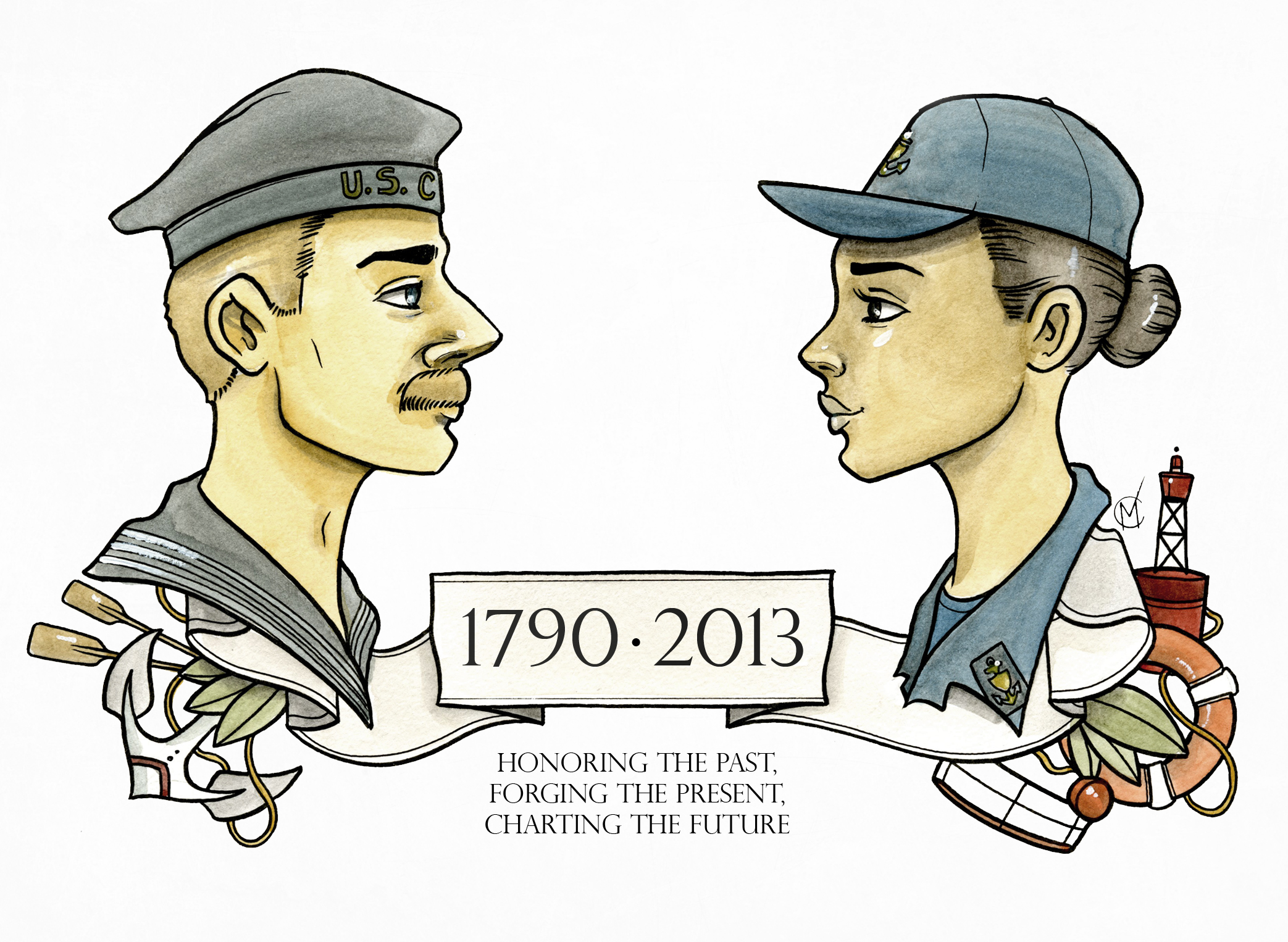 2086x1526 The Drawing Board Celebrating 223 Years Of Service Coast Guard